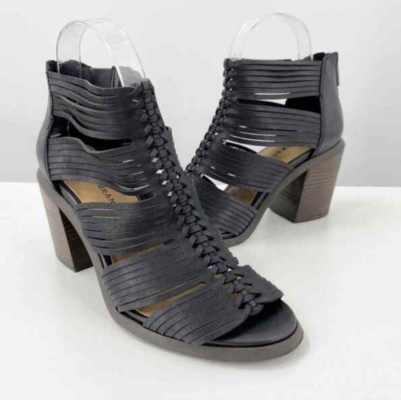 Lucky Brand Darvie Sandals Block Heels 9M - Picture 1 of 8